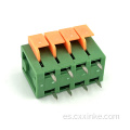 Conector de ángulo recto con bloque de terminal de tono de tono de 5.08 mm